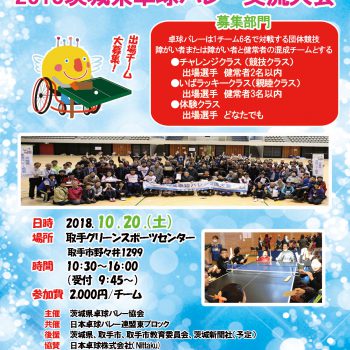 2018茨城県卓球バレー交流大会